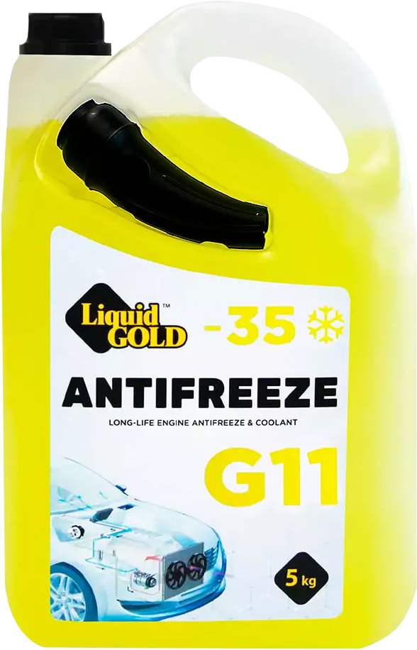 Охолоджувальна рідина LIQUID GOLD G11, готова, жовтий, -35°С, 5 л (300320)